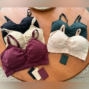 Kindred Bravely Nursing Bras - Black, Cream, Baby Pink, Green, and Burgundy